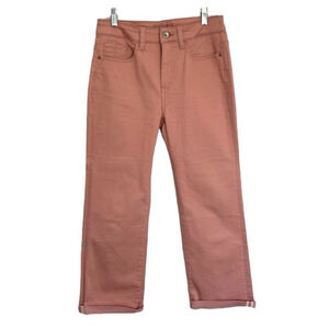 Santana Pink Crop Stretch Denim Size 8